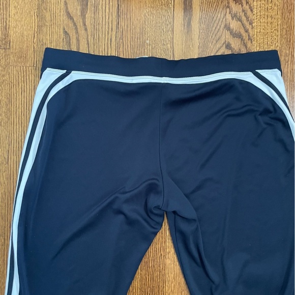 Nike Ladies Track Leisure Workout Pant Size 16-18 Navy White Stripe - Picture 8 of 10